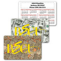 Calendar Card Wallet Size / Lenticular US Currency Flip Effect (Imprinted)